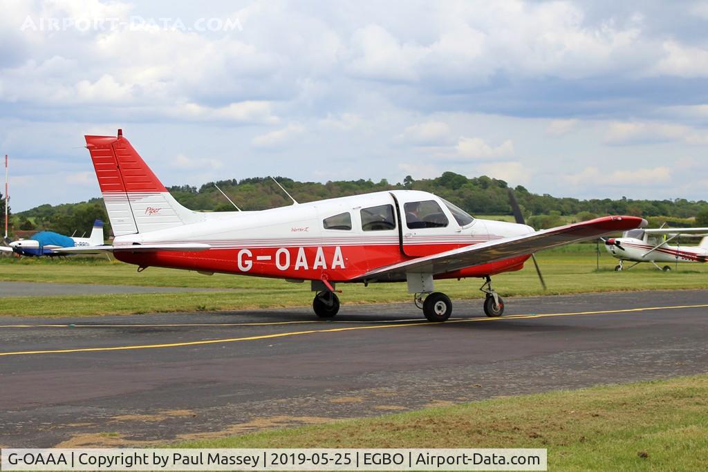 G-OAAA, 1993 Piper PA-28-161 Cherokee Warrior II C/N 2816107, Resident Aircraft. Owned by Redhill Air Services Ltd. Ex:-N9142N.