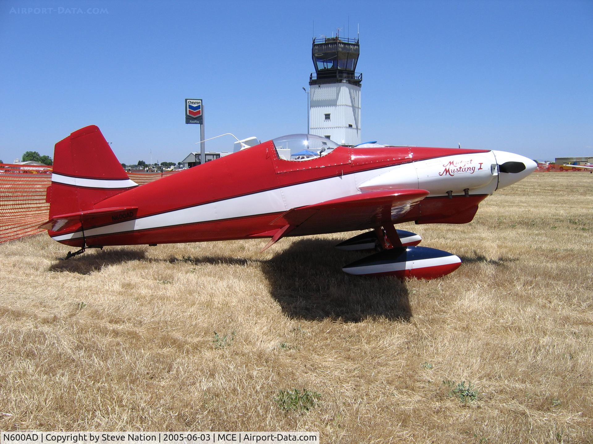 N600AD, 1974 Bushby Midget Mustang M-I C/N FF-2, 1974 (Fred Fowler) Midget Mustang MM-1homebuilt at Merced, CA