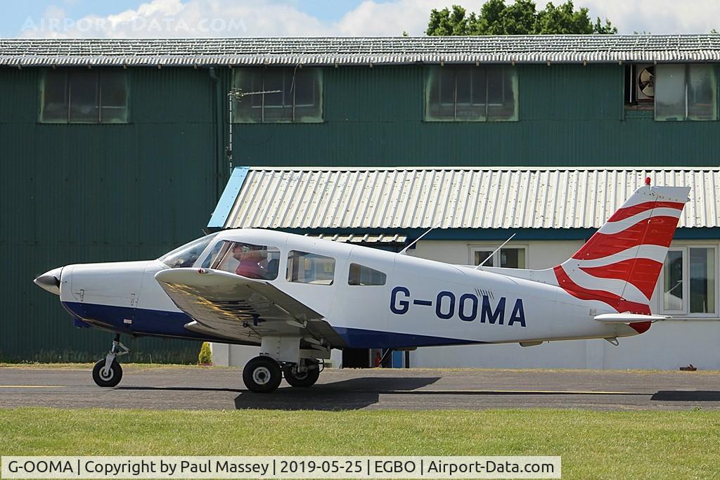 G-OOMA, 1981 Piper PA-28-161 Cherokee Warrior II C/N 28-8116030, Resident Aircraft. Owned by Aviation Advice and Consulting Ltd. Ex:-G-BRBB,N8260W.