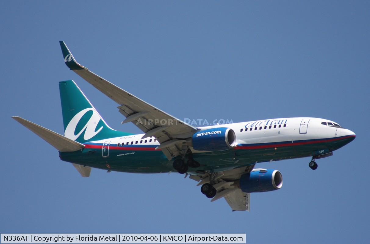 N336AT, 2008 Boeing 737-7BD C/N 36716, MCO Spotting