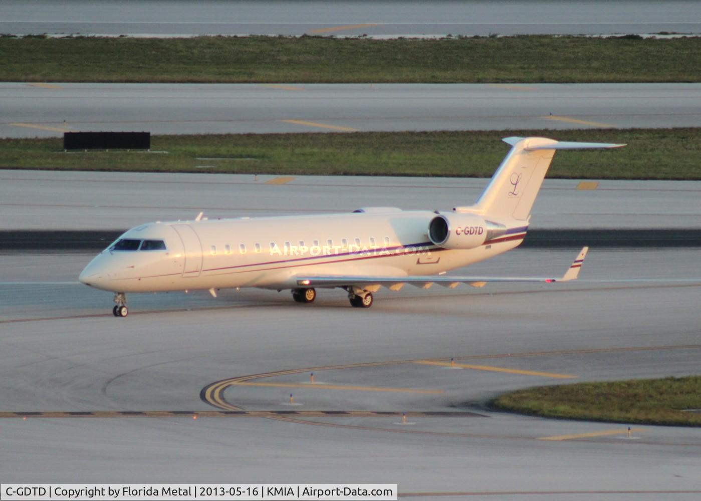 C-GDTD, 2005 Bombardier Challenger 850 (CL-600-2B19) C/N 8067, MIA Spotting
