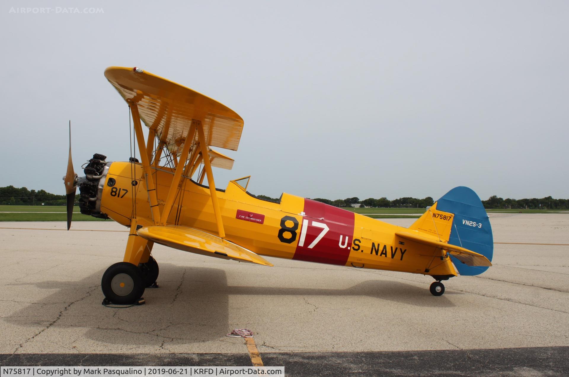 N75817, 1943 Boeing N2S-3 Kaydet (B75N1) C/N 75-7548, Stearman