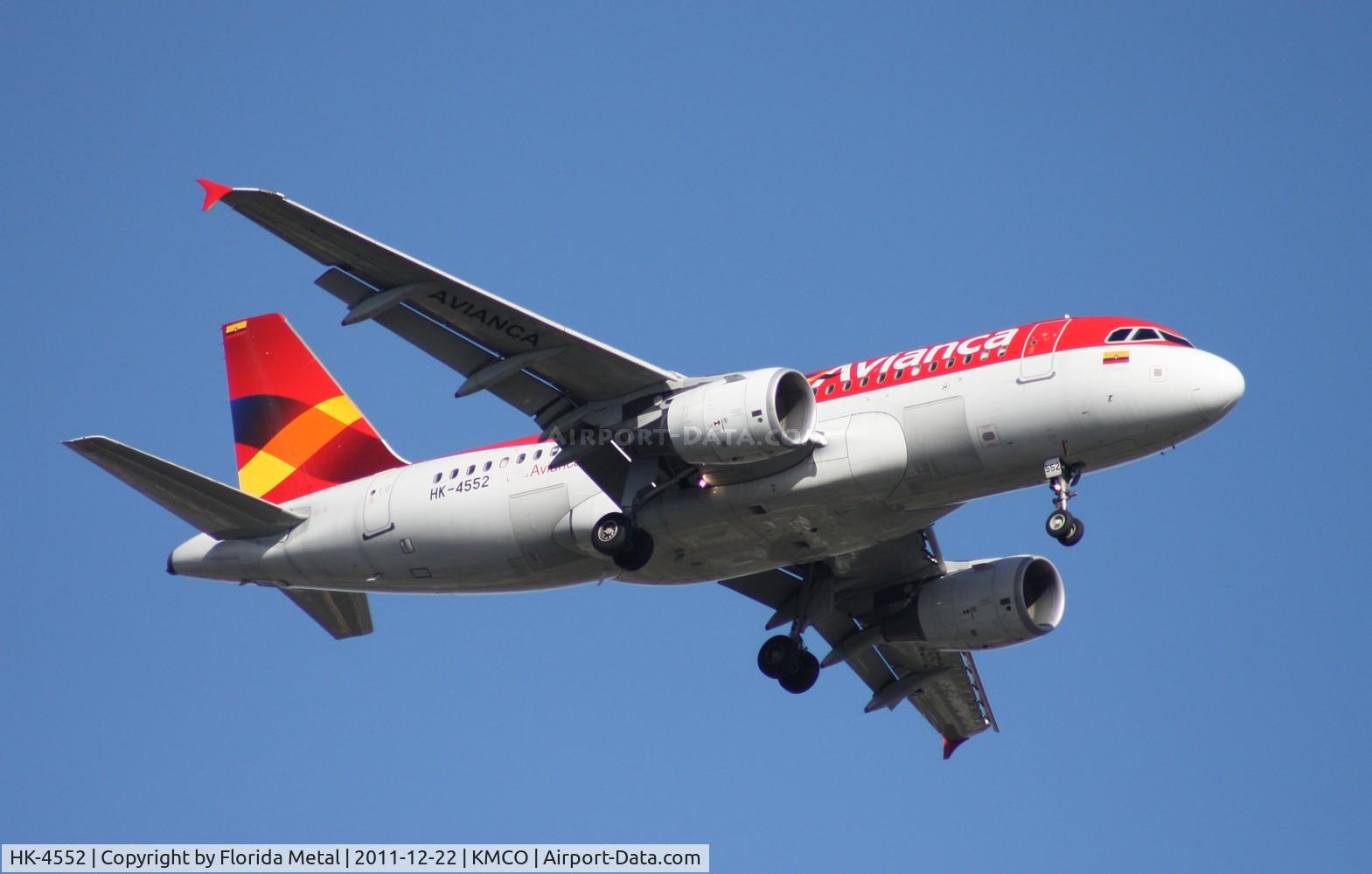 HK-4552, 2008 Airbus A319-115 C/N 3518, MCO Spotting