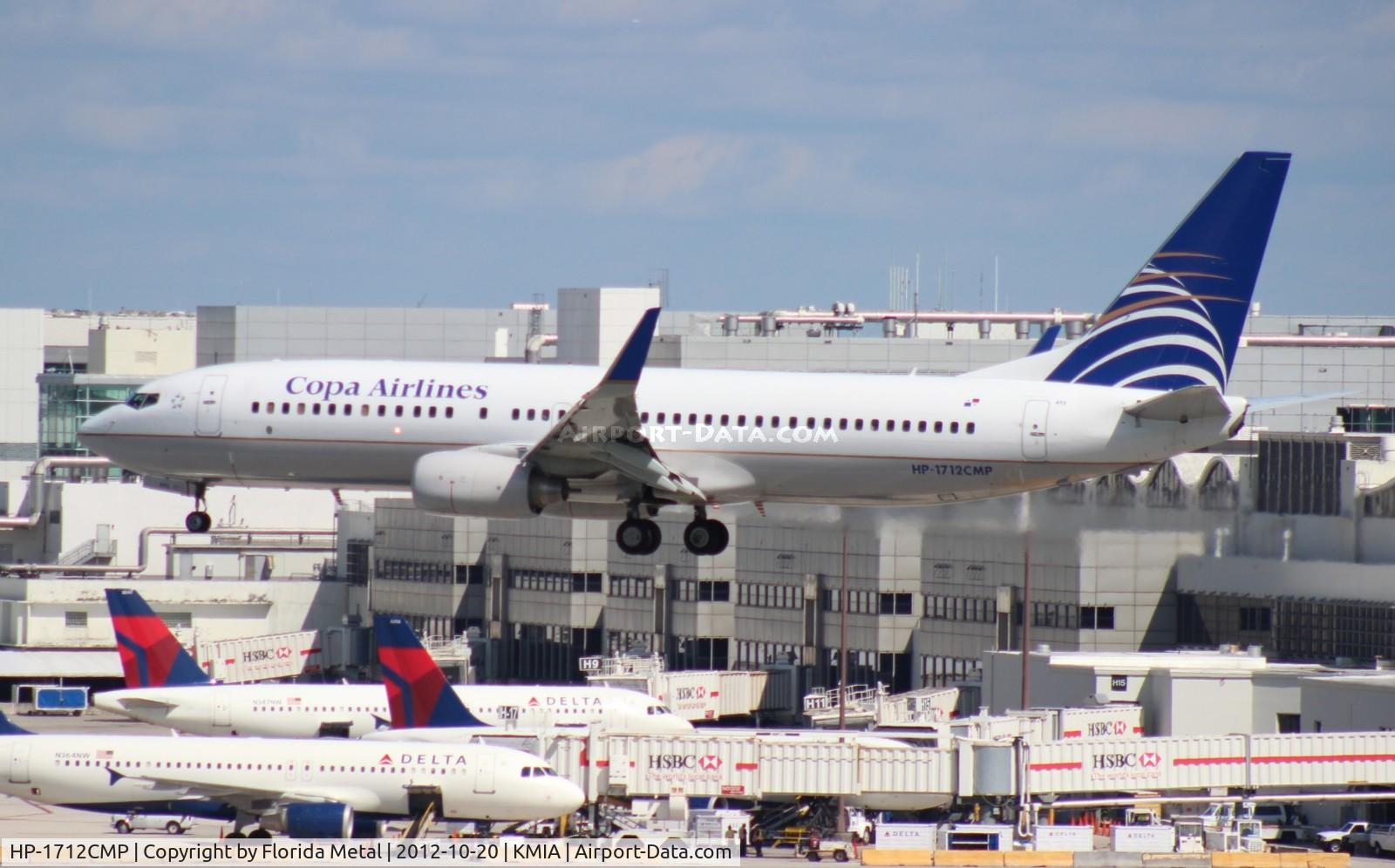 HP-1712CMP, 2010 Boeing 737-8V3 C/N 40664, MIA spotting