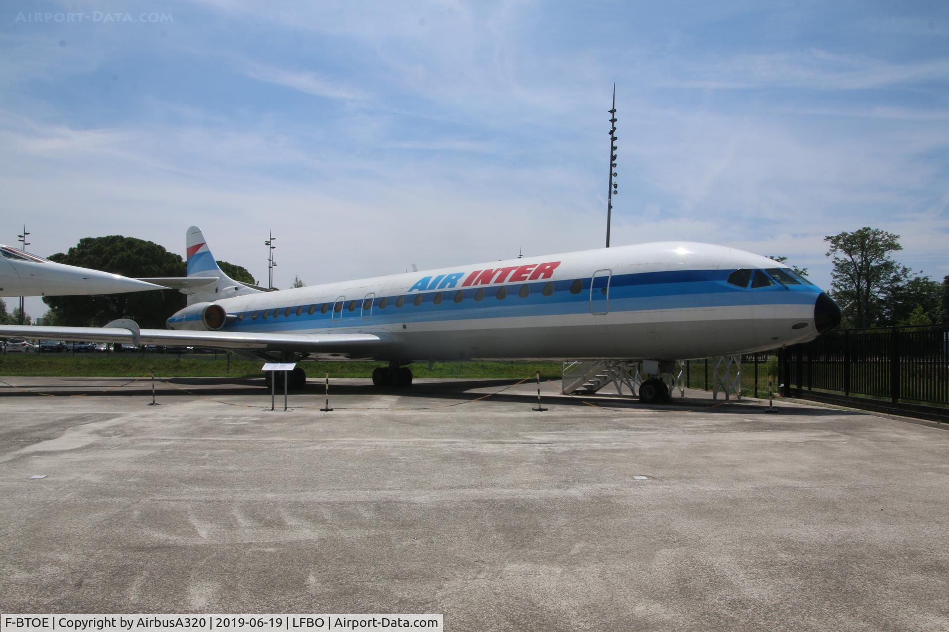 F-BTOE, 1973 Sud Aviation SE-210 Caravelle 12 C/N 280, On display at Aeroscopia