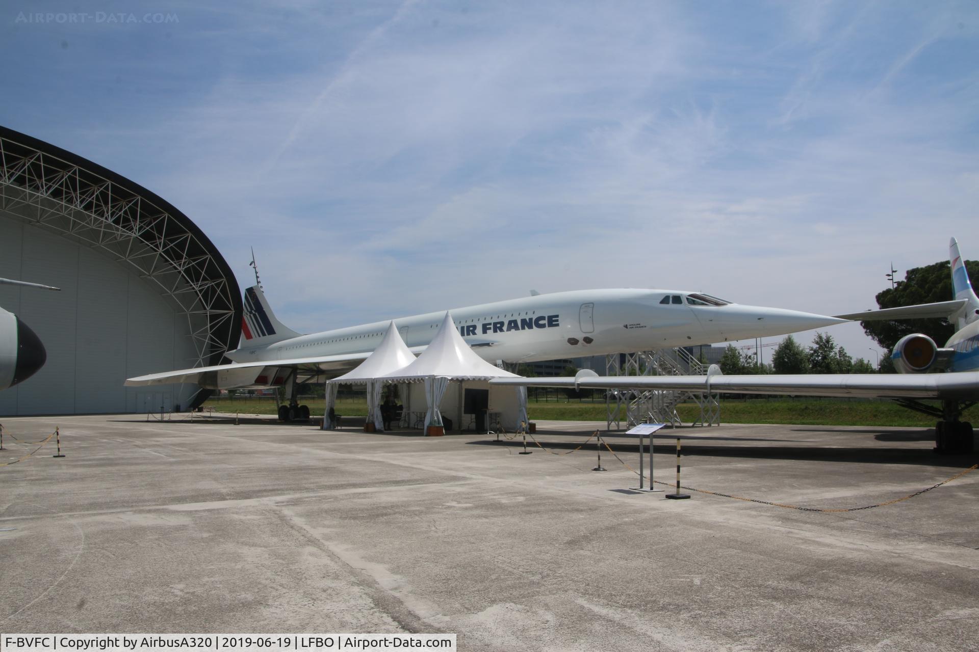 F-BVFC, 1976 Aerospatiale-BAC Concorde 101 C/N 9, On display at Aeroscopia