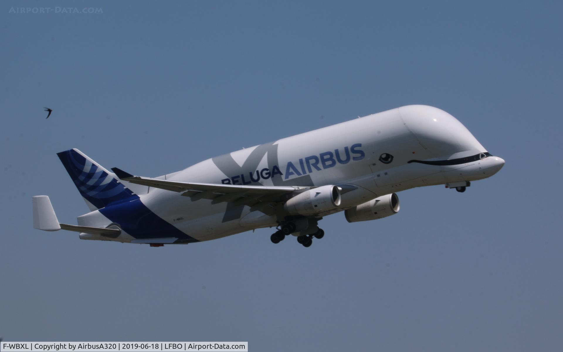 F-WBXL, 2018 Airbus A330-743L Beluga XL C/N 1824, Departing Toulouse