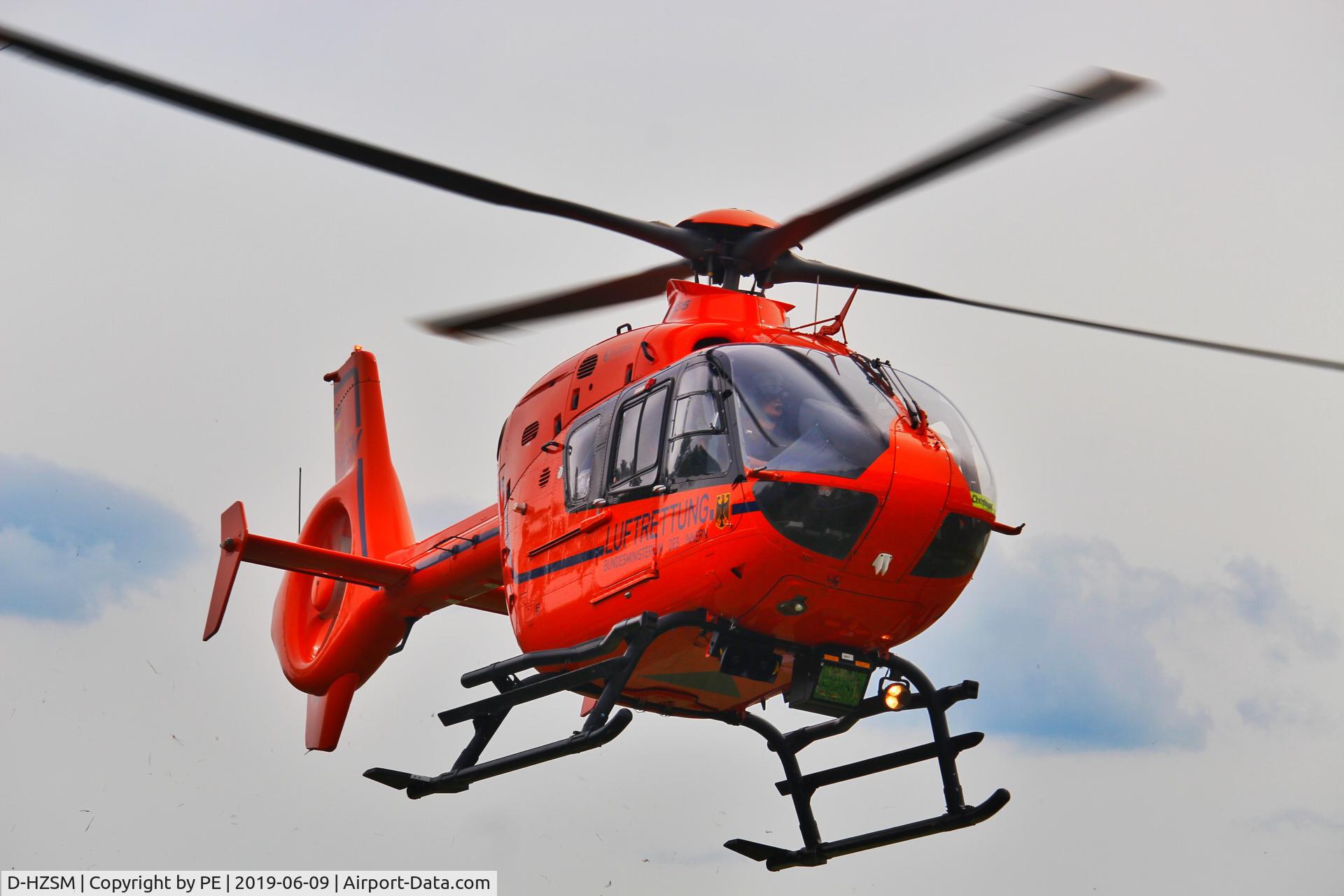 D-HZSM, 2007 Eurocopter EC-135T-2+ C/N 0621, Landing at Friedrichsdorf (Rotorflug), LRZ