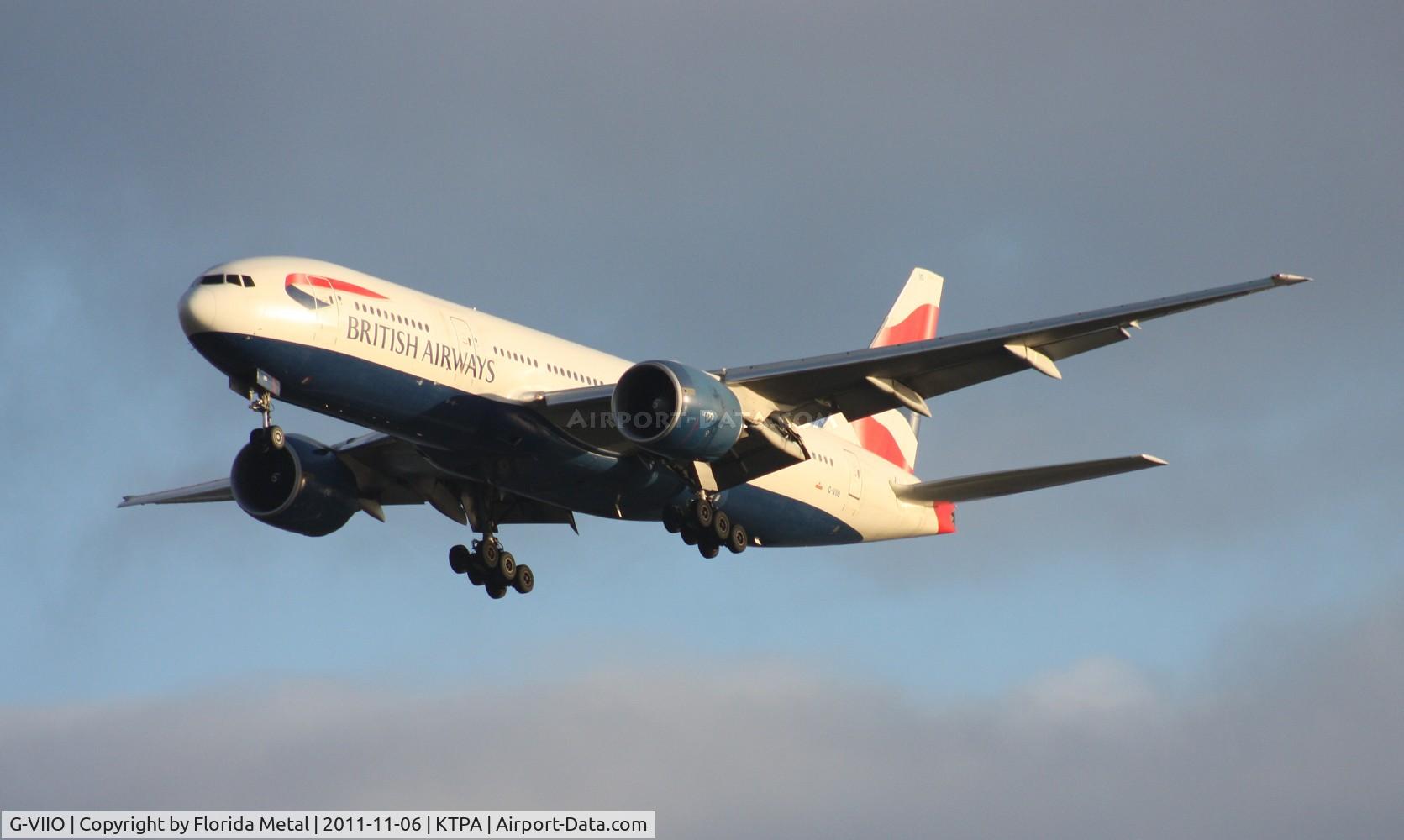 G-VIIO, 1999 Boeing 777-236 C/N 29320, TPA spotting