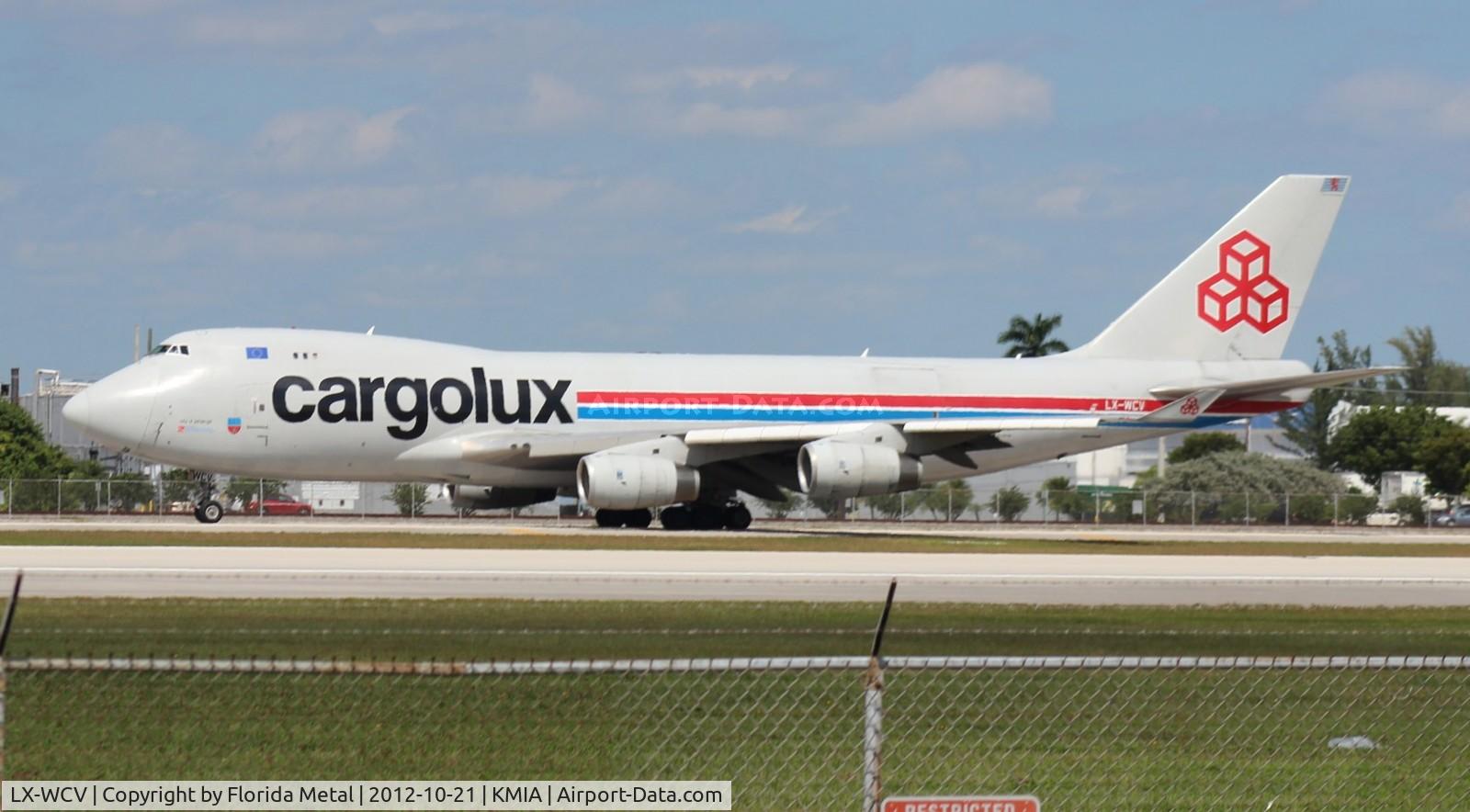 LX-WCV, 2007 Boeing 747-4R7F C/N 35804, MIA Spotting