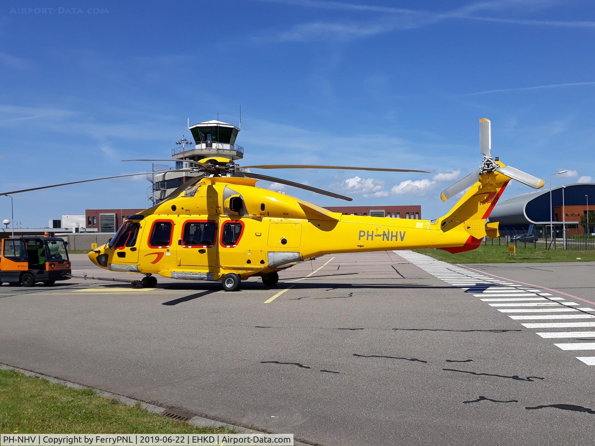 PH-NHV, 2014 Airbus Helicopters EC-175B C/N 5002, NHV Helicopter EC175 towed out for next mission.