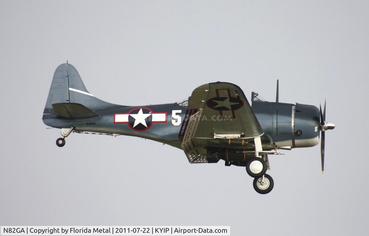 N82GA, Douglas SBD-5 Dauntless C/N 54532, Thunder Over Michigan 2011