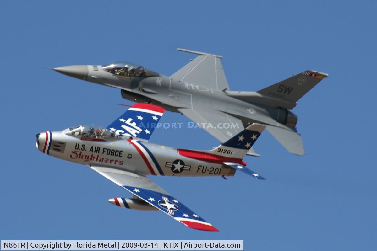 N86FR, 1952 North American F-86F Sabre C/N 191-655, TICO Airshow 2009