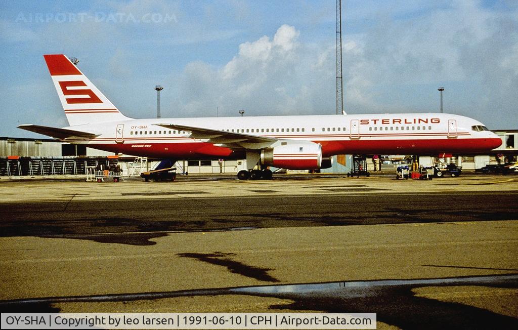 OY-SHA, 1991 Boeing 757-2J4 C/N 25155, Copenhagen 10.6.1991