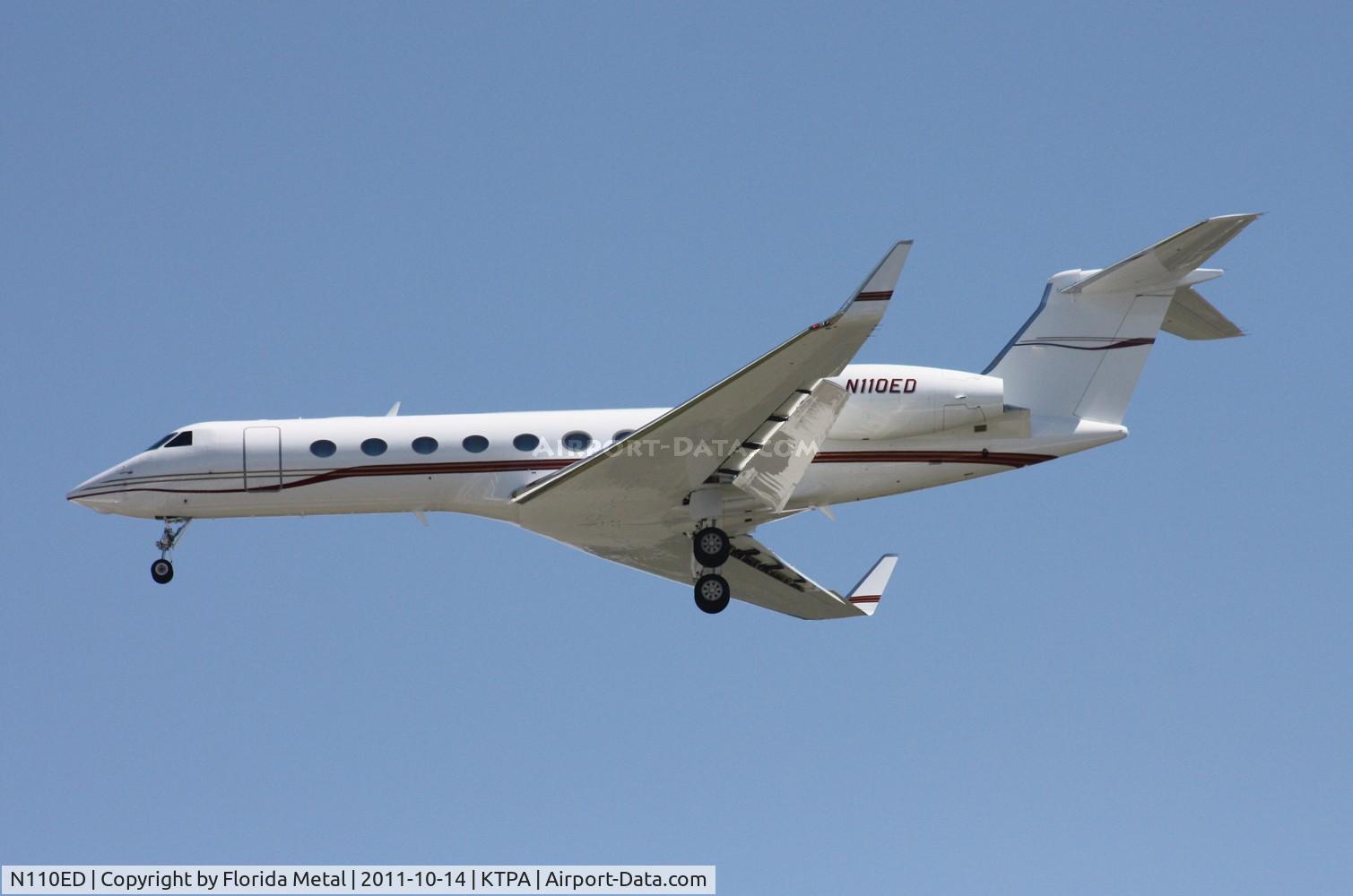 N110ED, 2006 Gulfstream Aerospace GV-SP (G500) C/N 5136, TPA Spotting