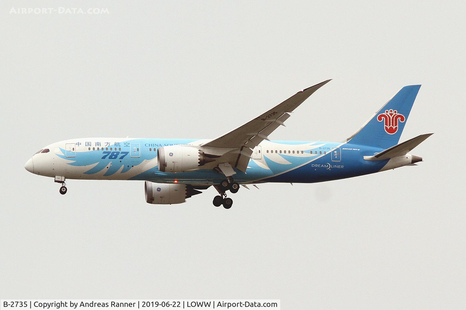 B-2735, 2013 Boeing 787-8 Dreamliner C/N 34928, China Southern Boeing 787