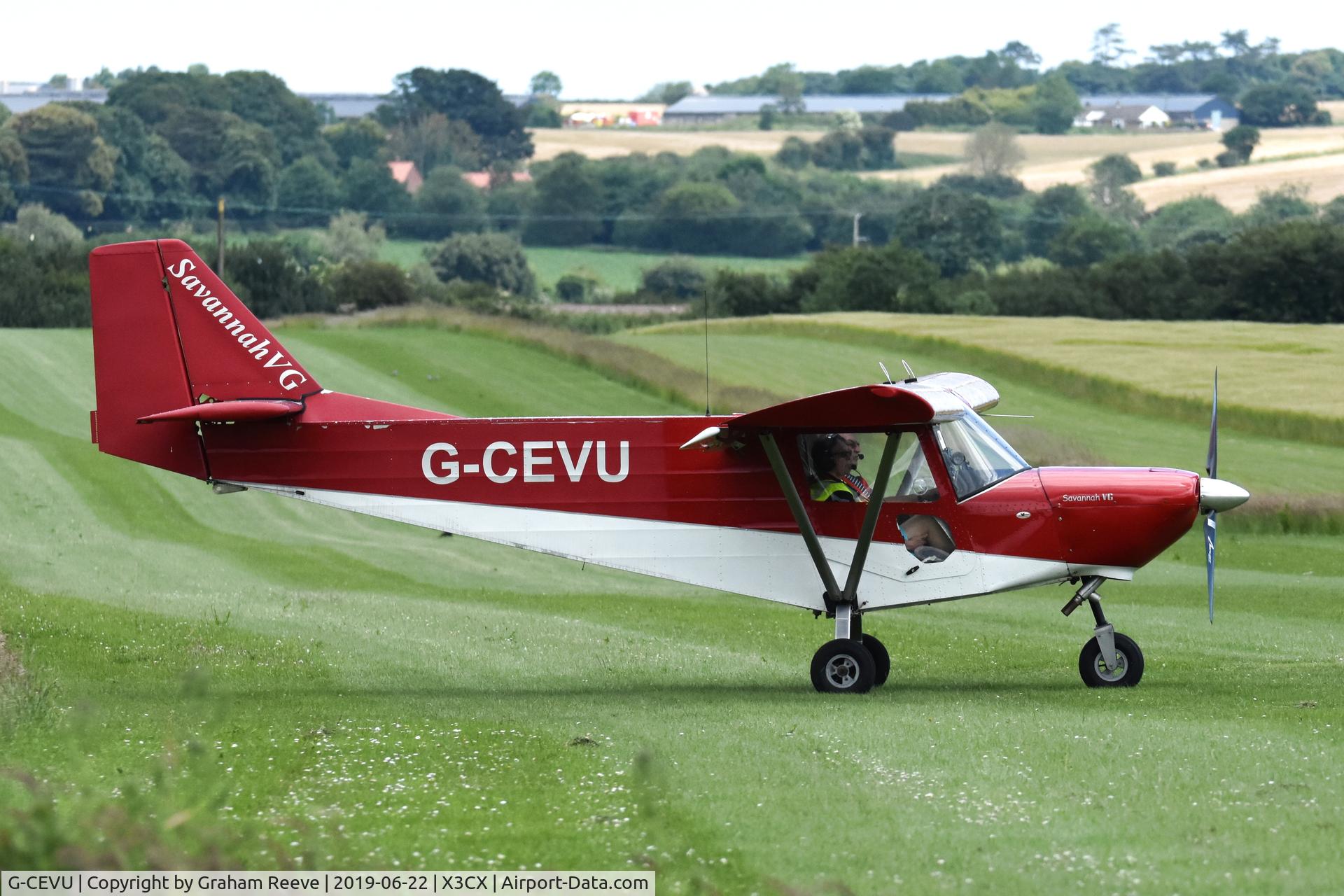 G-CEVU, 2007 ICP MXP-740 Savannah VG Jabiru(4) C/N BMAA/HB/552, Just landed at Northrepps.