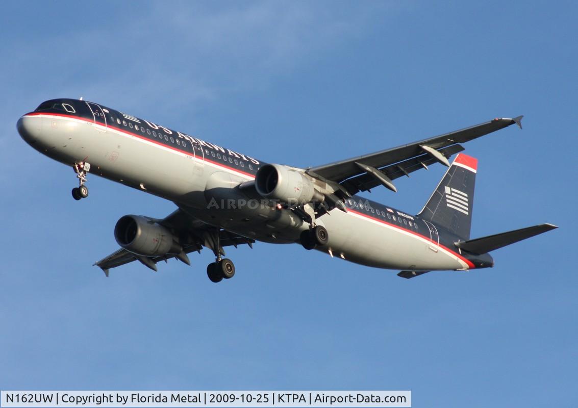 N162UW, 2001 Airbus A321-211 C/N 1412, TPA spotting