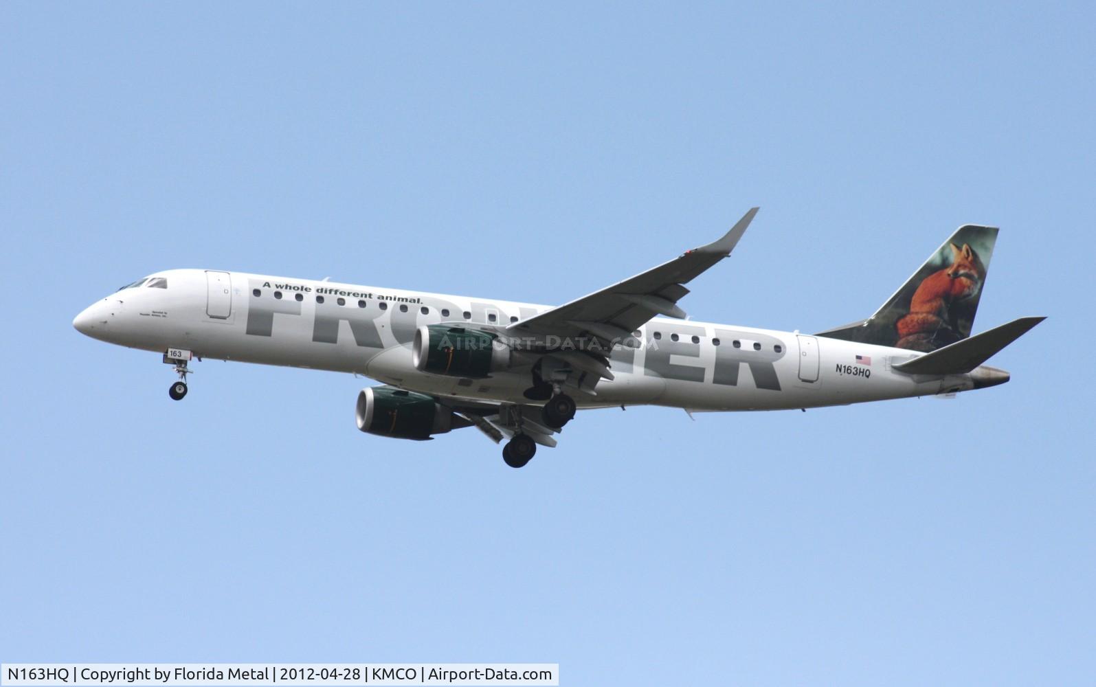 N163HQ, 2009 Embraer 190AR (ERJ-190-100IGW) C/N 19000255, MCO spotting