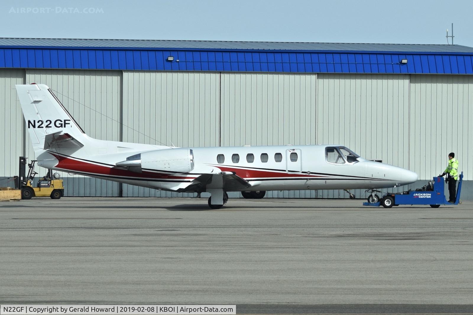N22GF, 2004 Cessna 550 Citation Bravo C/N 550-1077, Parked on north GA ramp.
