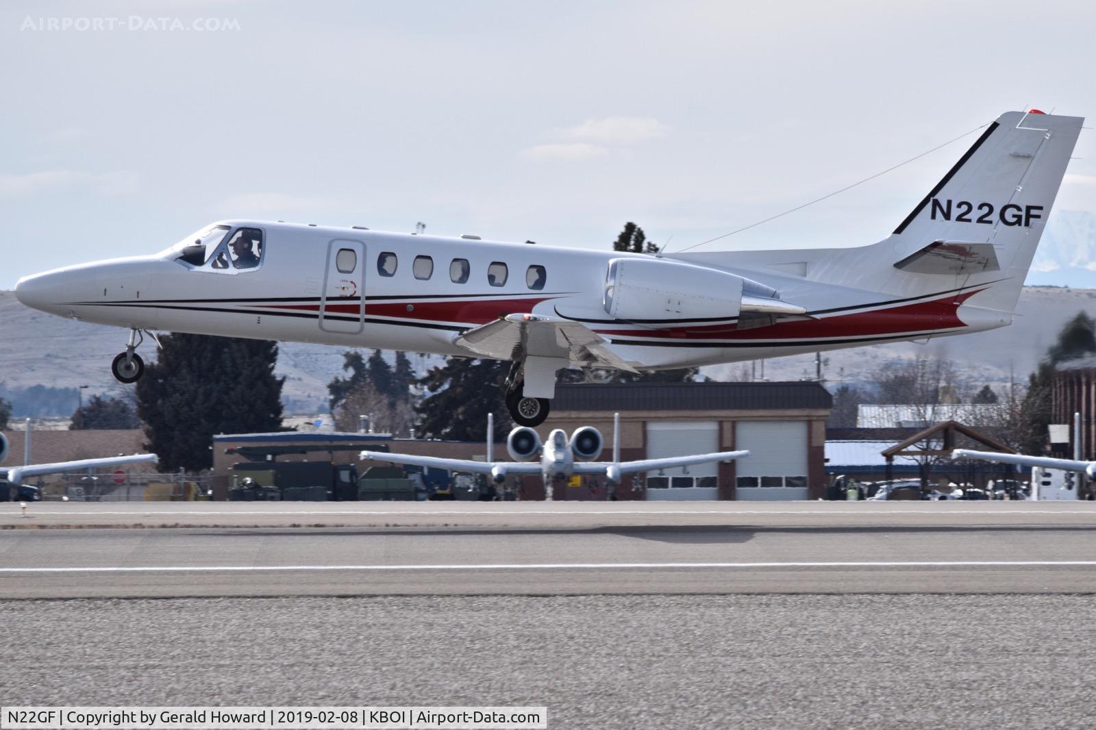 N22GF, 2004 Cessna 550 Citation Bravo C/N 550-1077, Take off from RWY 10L.