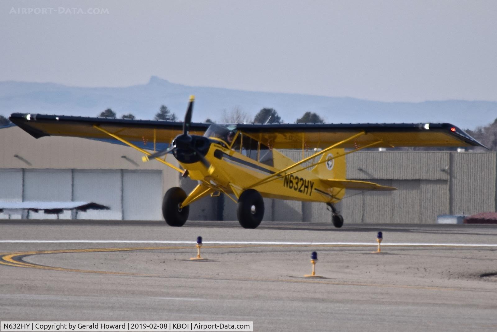 N632HY, 2006 Aviat A-1B Husky C/N 2332, Landing roll out on RWY 10L.