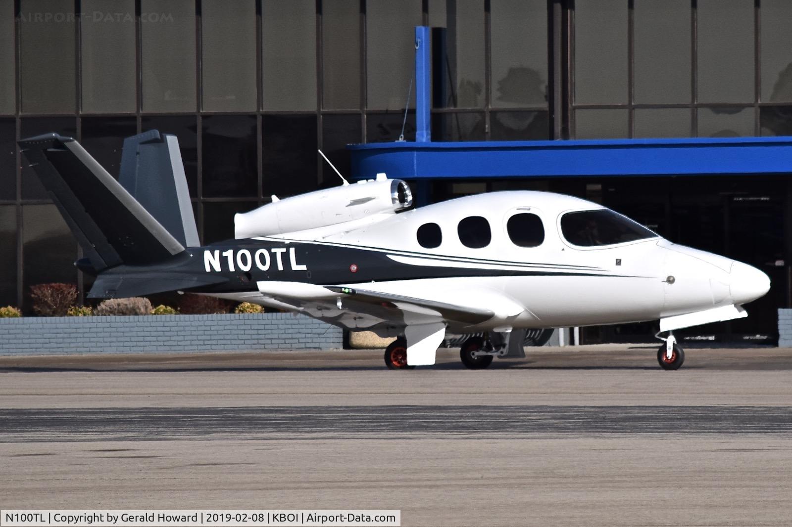 N100TL, 2018 Cirrus SF-50 Vision C/N 0079, Parked on north GA ramp.