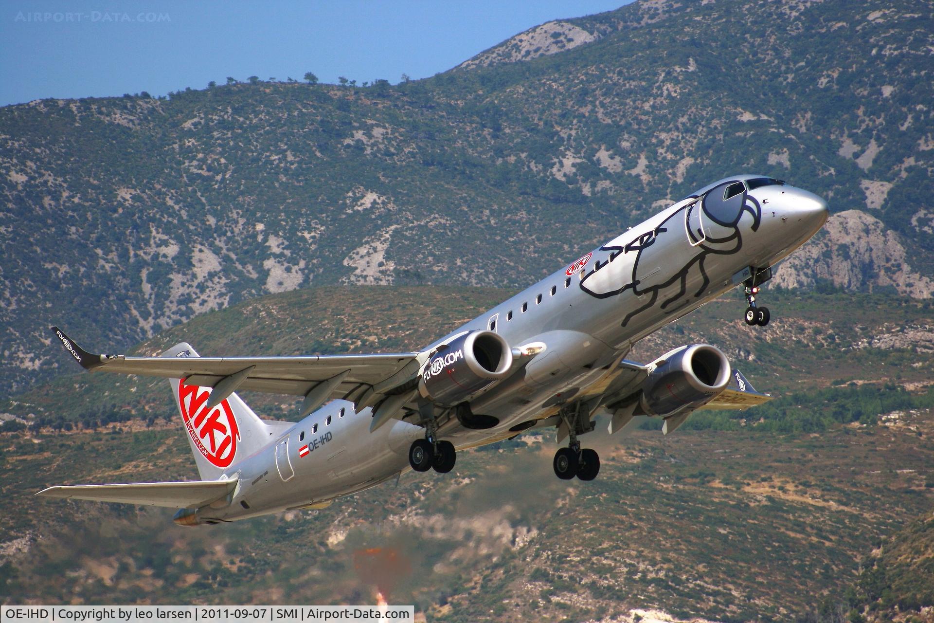 OE-IHD, 2010 Embraer E190 (ERJ-190-100) C/N 19000354, Samos 7.9.2011