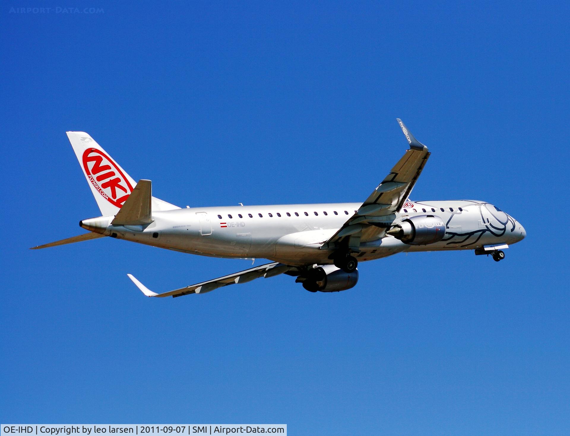 OE-IHD, 2010 Embraer E190 (ERJ-190-100) C/N 19000354, Samos 7.9.2011
