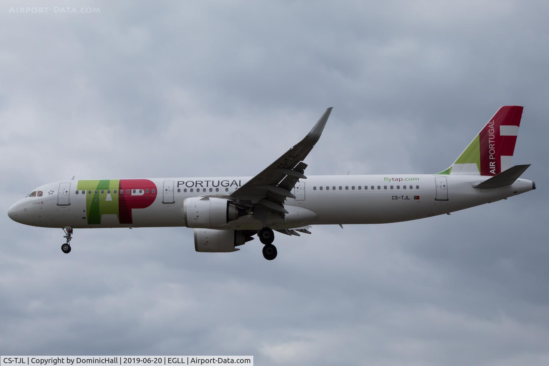 CS-TJL, 2018 Airbus A321-251N C/N 8591, Landing RWY 27R