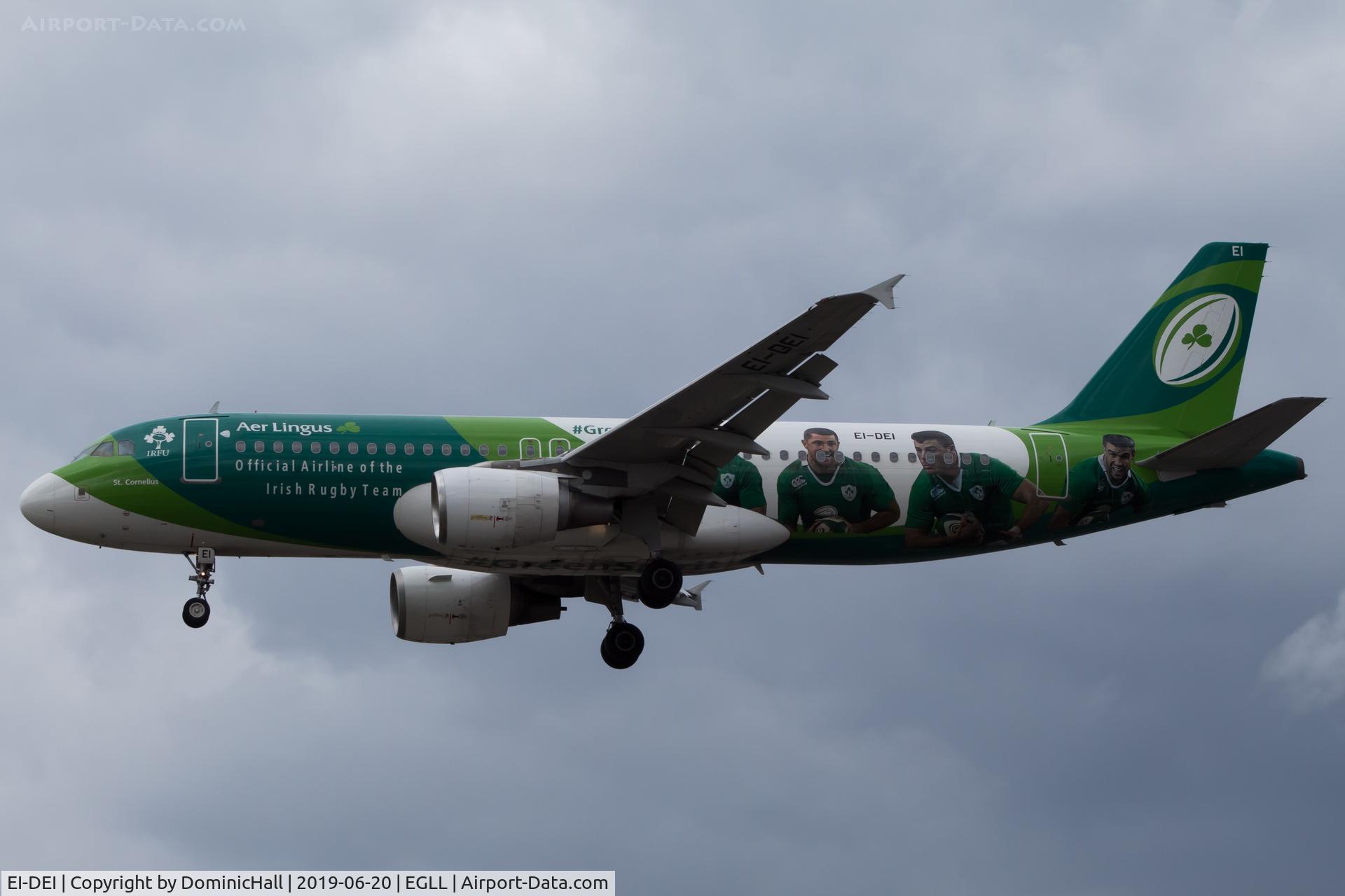 EI-DEI, 2005 Airbus A320-214 C/N 2374, Landing RWY 27R