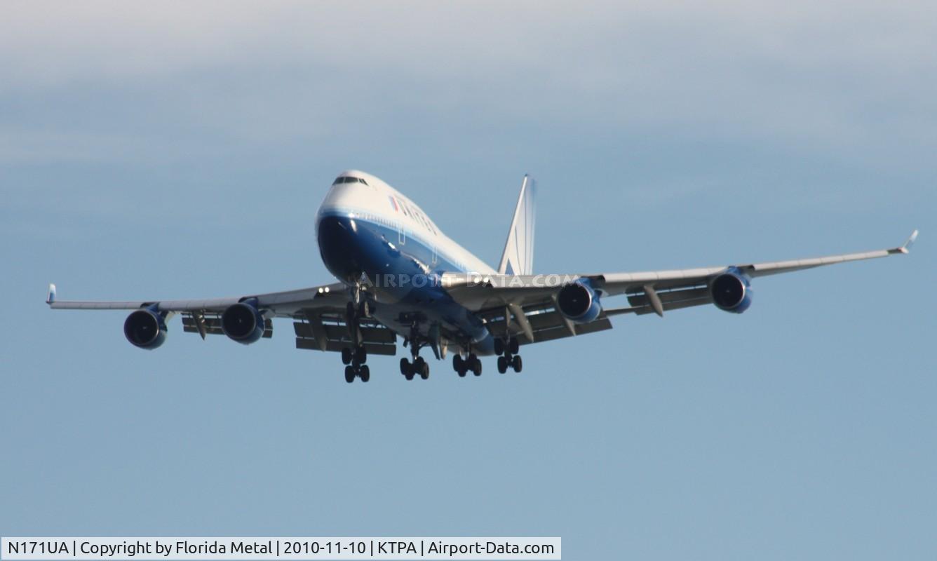 N171UA, 1989 Boeing 747-422 C/N 24322, TPA spotting
