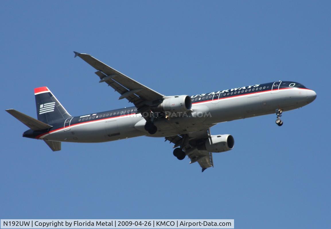 N192UW, 2001 Airbus A321-211 C/N 1496, MCO spotting