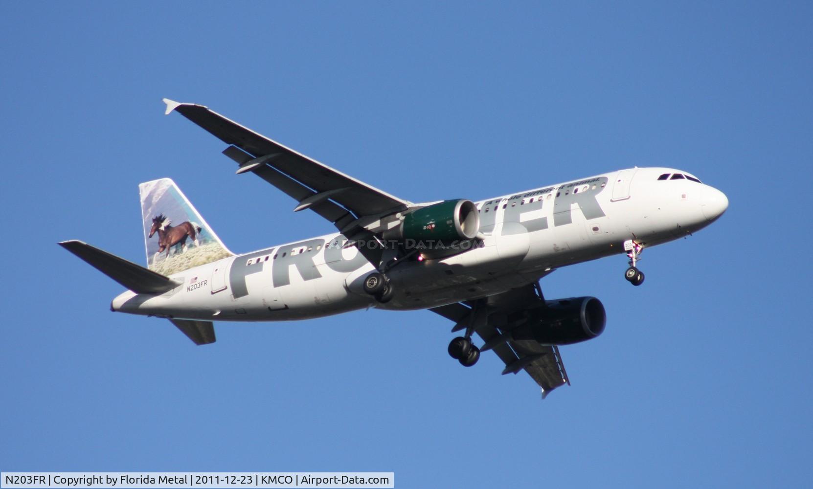N203FR, 2002 Airbus A320-214 C/N 1806, MCO spotting