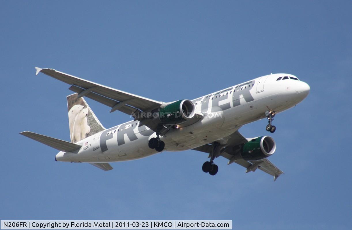 N206FR, 2010 Airbus A320-214 C/N 4272, MCO spotting