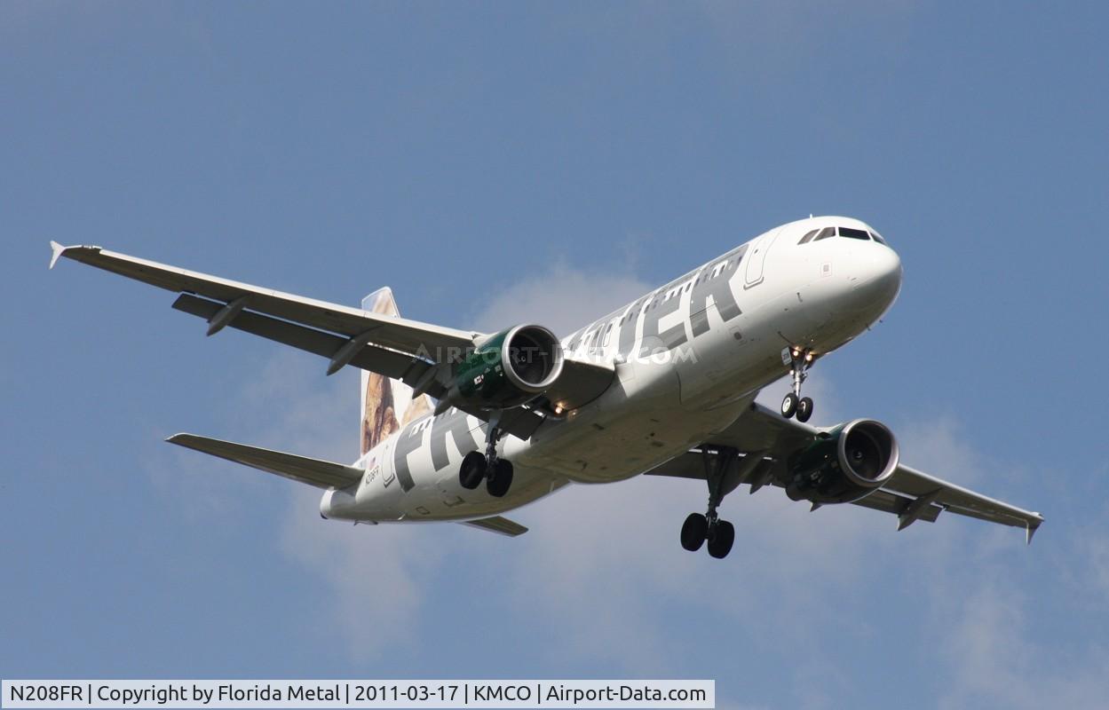 N208FR, 2011 Airbus A320-214 C/N 4562, MCO spotting