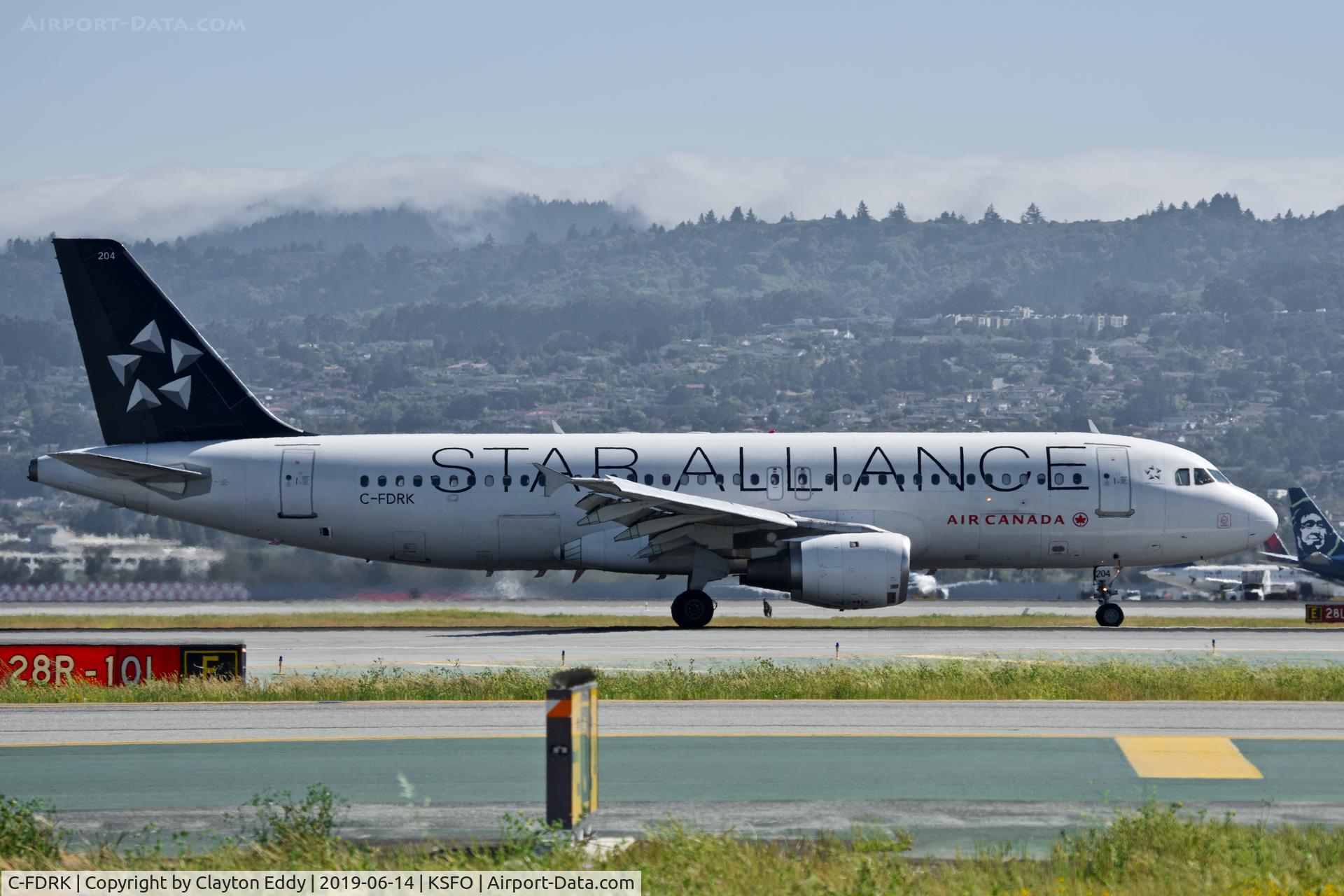 C-FDRK, 1990 Airbus A320-211 C/N 084, SFO 2019.