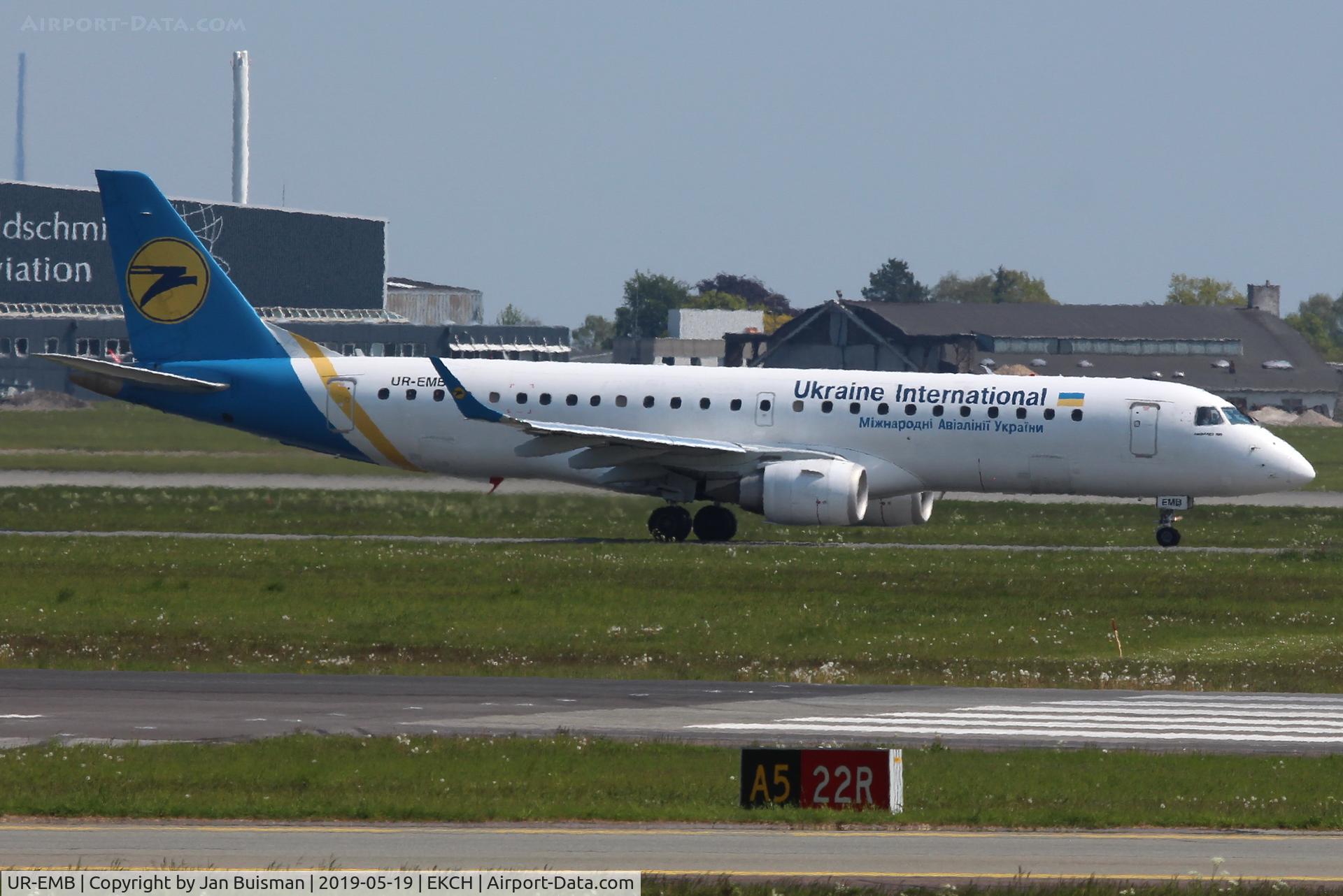 UR-EMB, 2012 Embraer 190STD (ERJ-190-100) C/N 19000501, Ukraine Int Airways