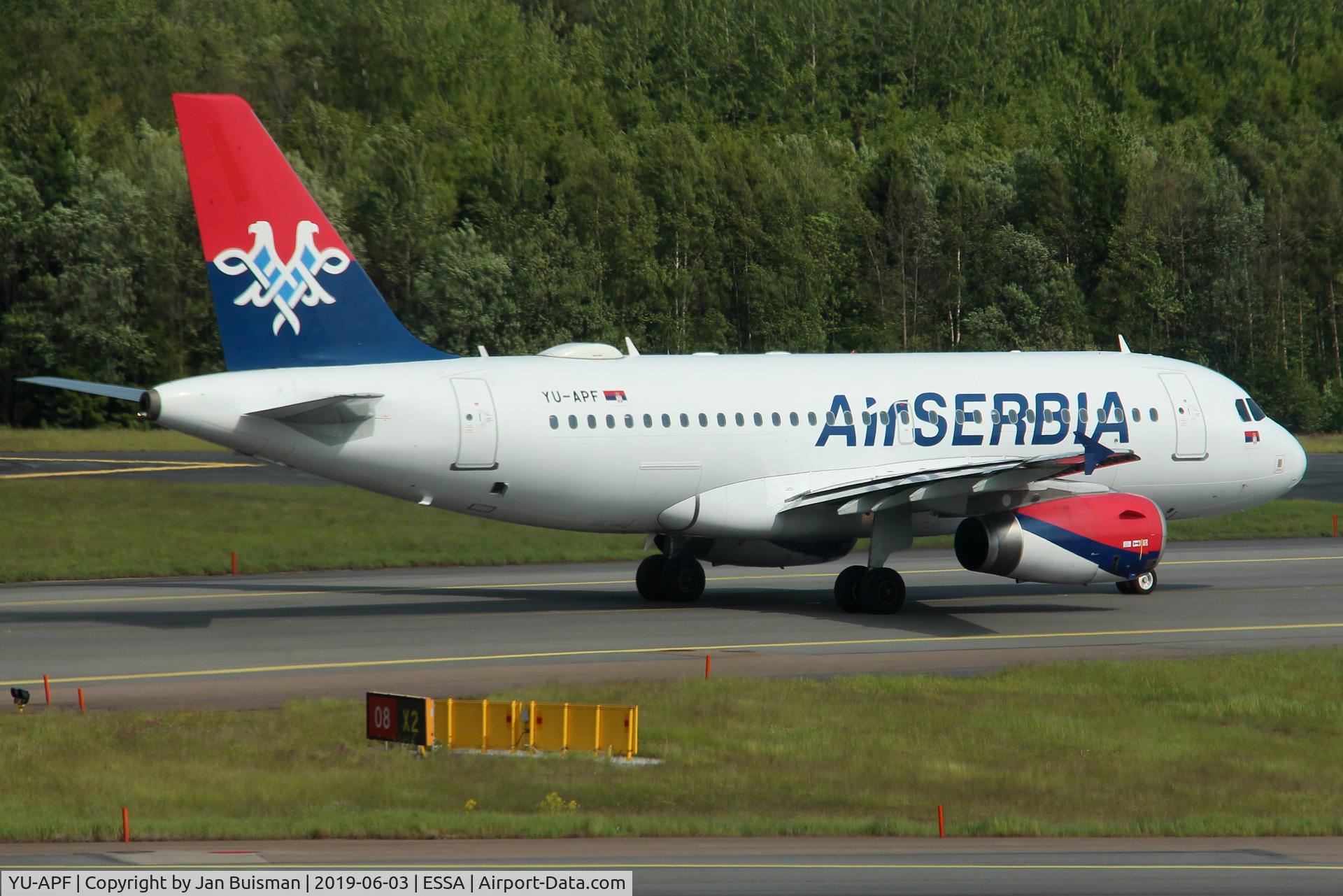 YU-APF, 2007 Airbus A319-132 C/N 3317, Air Serbia