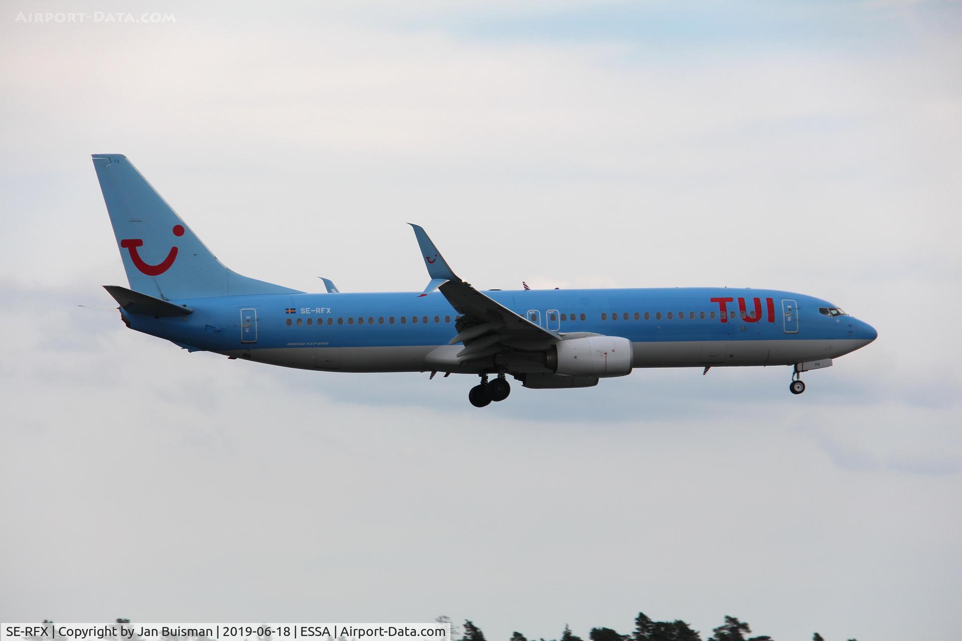 SE-RFX, 2012 Boeing 737-8K5 C/N 37246, TUI