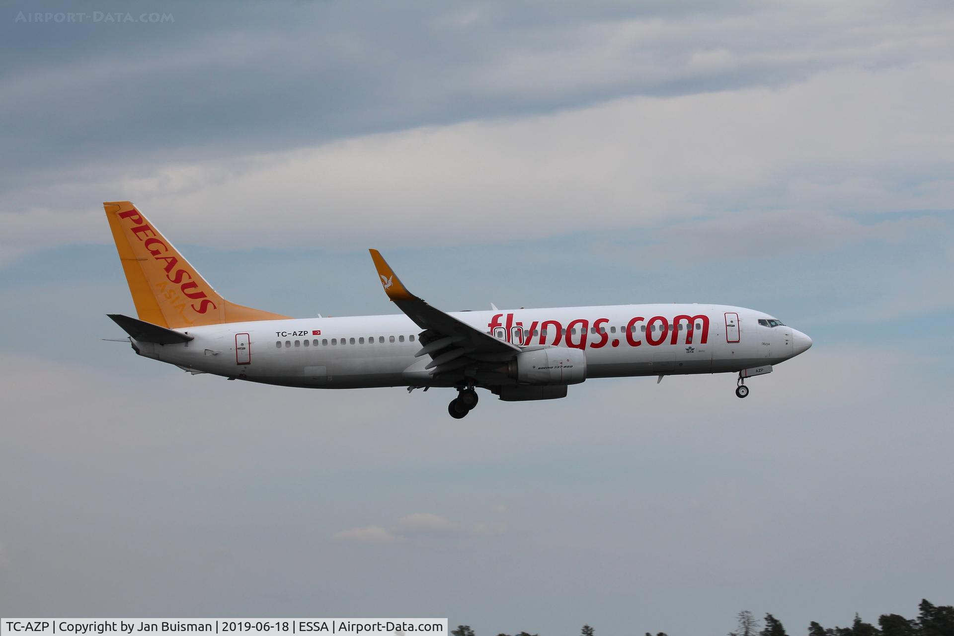 TC-AZP, 2012 Boeing 737-82R C/N 38176, Pegasus