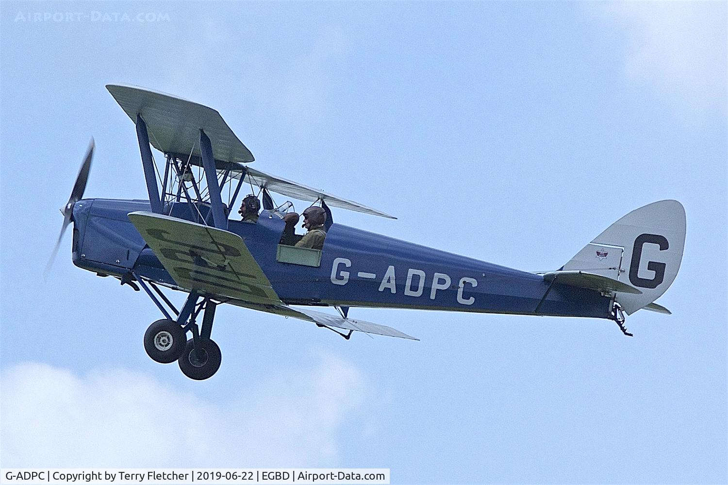 G-ADPC, 1935 De Havilland DH-82A Tiger Moth II C/N 3393, The former RAF BB852 at Derby Airfield , Eggington