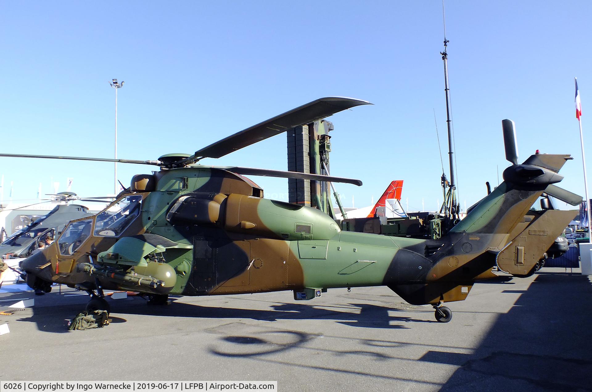 6026, Eurocopter EC-665 Tigre HAD C/N 6026, Eurcopter EC656 Tiger / Tigre HAD of the ALAT (french army aviation) at the Aerosalon 2019, Paris