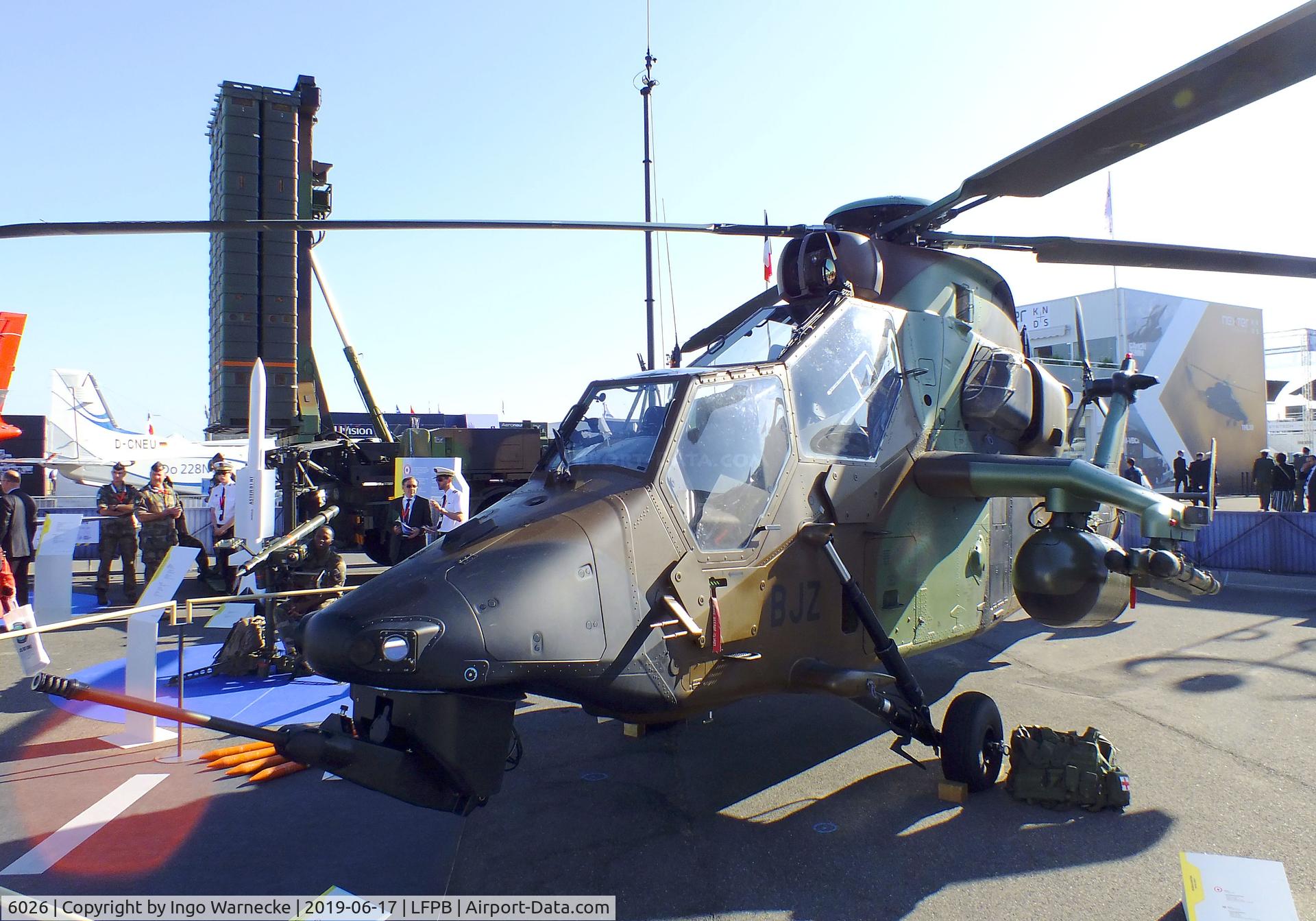 6026, Eurocopter EC-665 Tigre HAD C/N 6026, Eurcopter EC656 Tiger / Tigre HAD of the ALAT (french army aviation) at the Aerosalon 2019, Paris