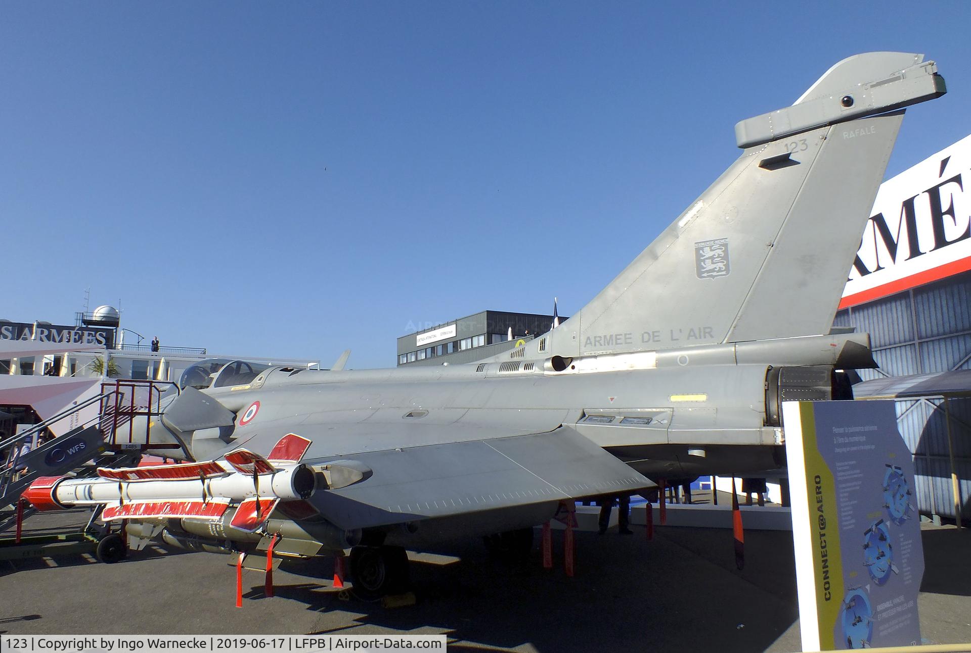 123, 2010 Dassault Rafale C C/N 123, Dassault Rafale C of the Armee de l'Air at the Aerosalon 2019, Paris