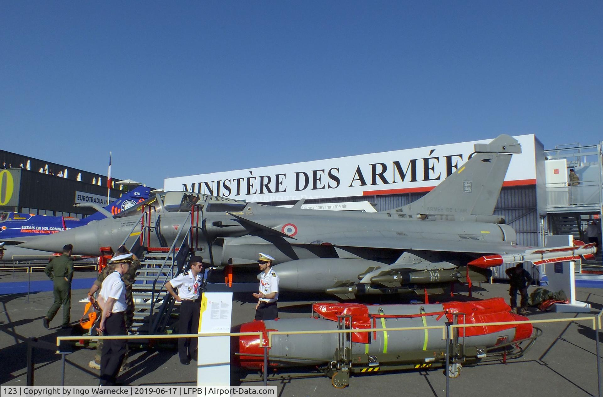 123, 2010 Dassault Rafale C C/N 123, Dassault Rafale C of the Armee de l'Air at the Aerosalon 2019, Paris