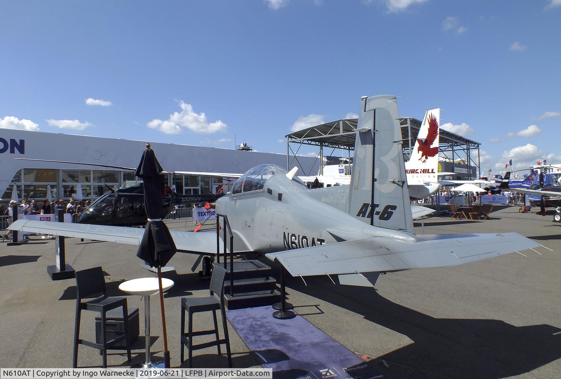 N610AT, 2009 Beechcraft AT-6 Wolverine C/N AT-1, Beechcraft AT-6 Wolverine at the Aerosalon 2019, Paris