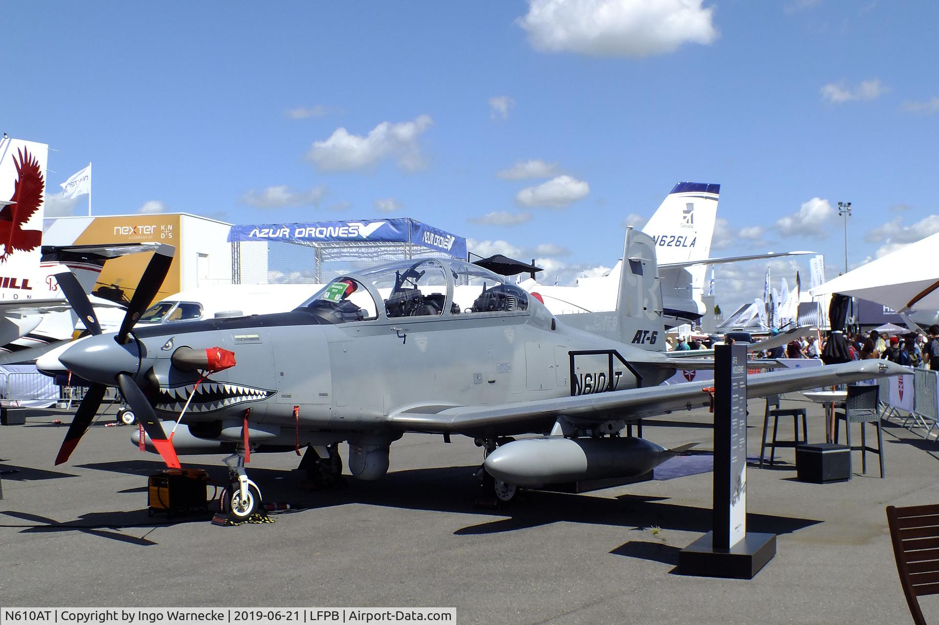 N610AT, 2009 Beechcraft AT-6 Wolverine C/N AT-1, Beechcraft AT-6 Wolverine at the Aerosalon 2019, Paris