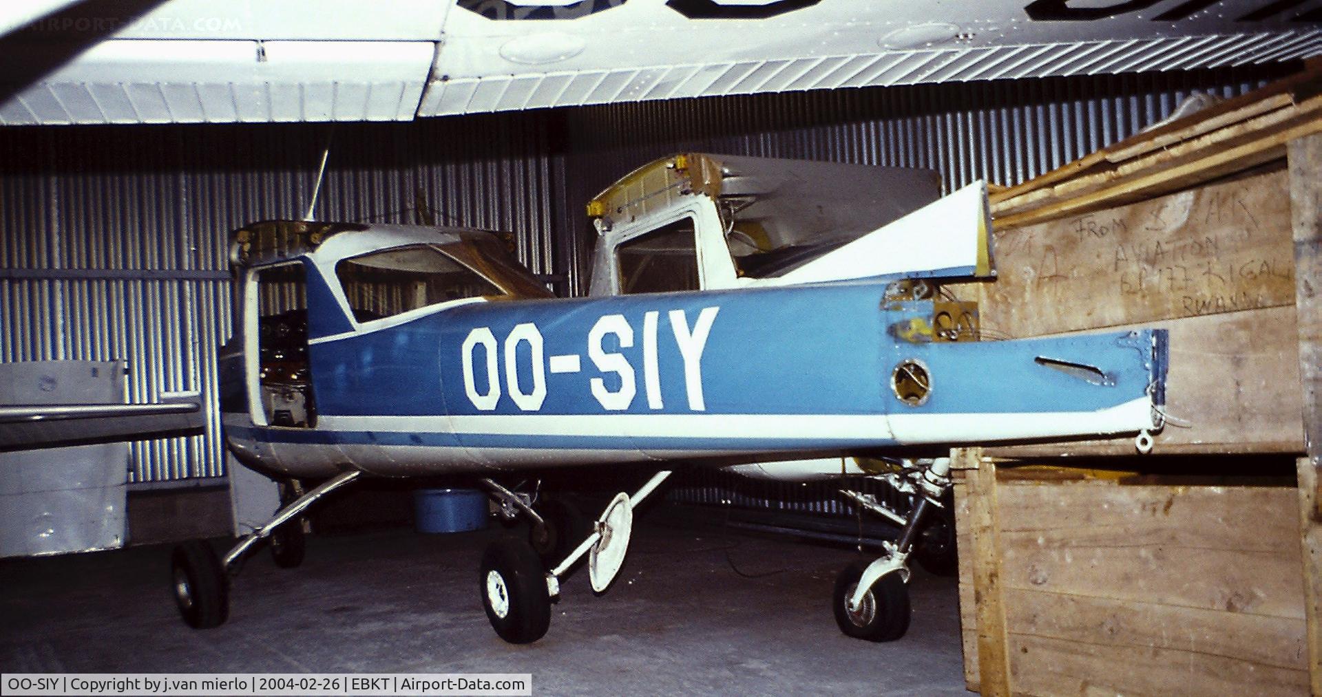 OO-SIY, Reims F150H C/N 0266, Wevelgem, koertrijk, Belgium '80s