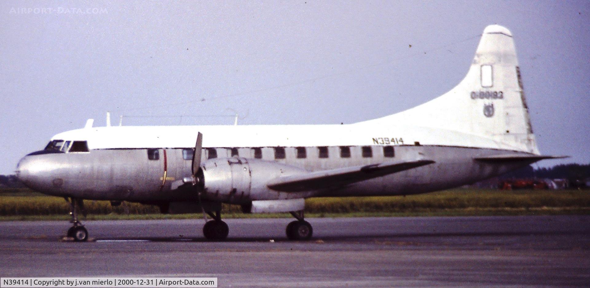 N39414, 1950 Convair CV-240-T-29B C/N 213, Ostend, Belgium long term storage '80s